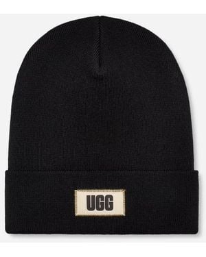 UGG High Crown Beanie Knit/Recycled Materials - Black