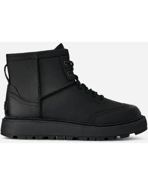 UGG Idyllwild Lace Leather Boots - Black
