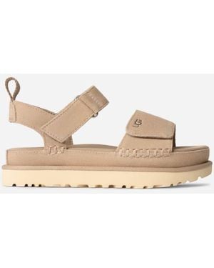 UGG Goldenstar Suede Sandals - Black