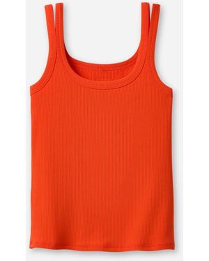 UGG Nael Tank Rib Lenzing\U2122 Ecovero\U2122 Viscose Blend Tops - Red