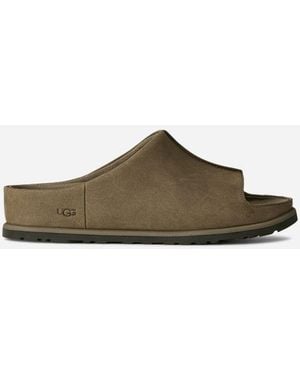 UGG Otzo Slide Nubuck Sandals - Black