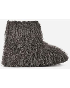 UGG Classic Short Fluff Momma Sheepskin Classic Boots - Black