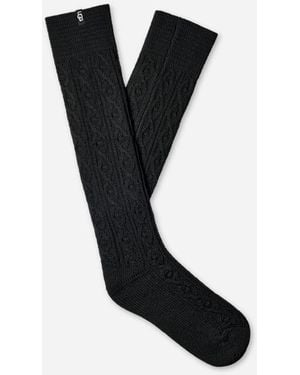 UGG Rensa Cable Knit Knee High - Black