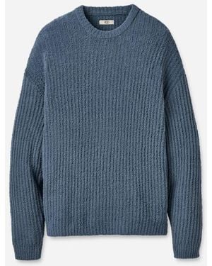 UGG Ryatt Crew Rib Polyester Tops - Blue