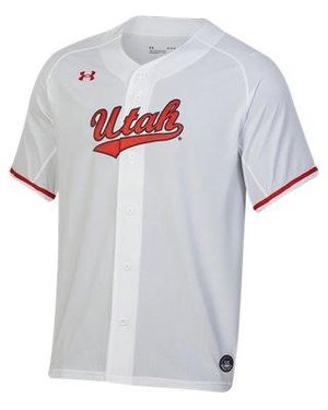 Under Armour Ua Utah Collegiate Baseball Replica Jersey - White