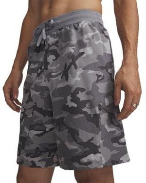 Under Armour Ua Sportstyle Woven Printed 9.5" Cargo Shorts - Gray