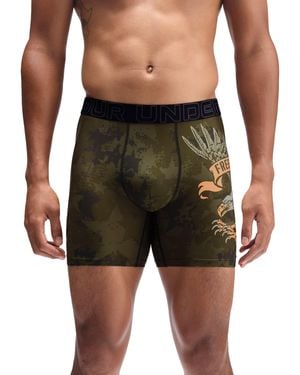 Under Armour Ua Performance Tech Mesh Graphic 6" Boxerjock - Green