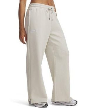 Under Armour Ua Icon Fleece Wide Leg Pants - White