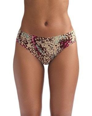 Under Armour Ua Pure Stretch Printed 3-pack No Show Bikini - Pink