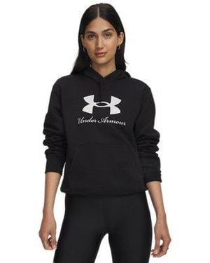 Under Armour Ua Rival Fleece Shimmer Hoodie - Black