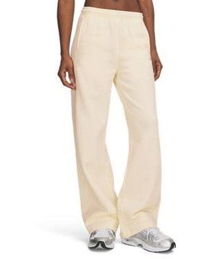 Under Armour Rival Fleece Shimmer Pants Winter Metallic - Natural