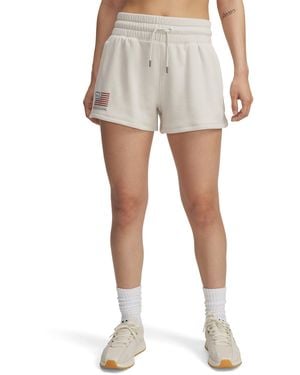 Under Armour Ua Freedom Fleece 3" Shorts - White