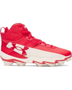 Under Armour Ua Harper 10 Rm Baseball Cleats - Red