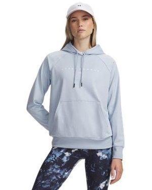 Under Armour Ua Tricot Branded Hoodie - Blue