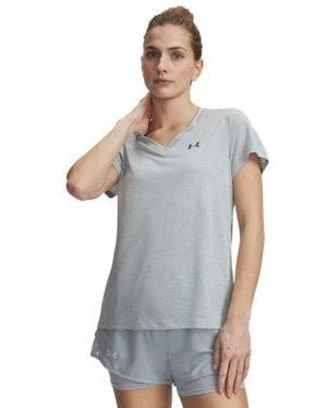 Under Armour Tech Twist V-Neck Short Sleeve Halo - Gray