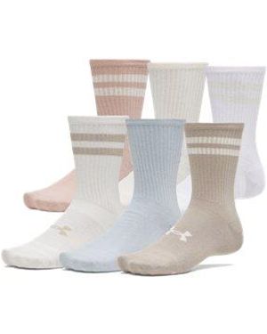 Under Armour Essential 6Pk Crew - White
