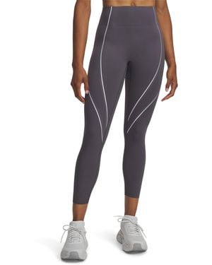 Under Armour Halo Bonded Ankle Leggings Castlerock Reflective - Blue