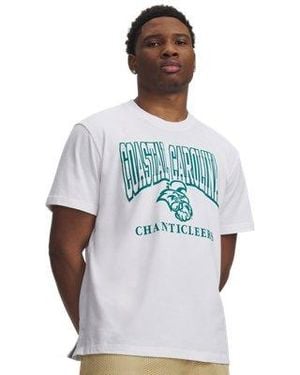 Under Armour Ua Gameday Icon Heavyweight Collegiate T-shirt - White