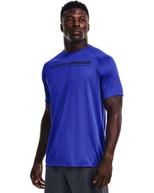 Under Armour Ua 1996 Velocity Short Sleeve - Blue