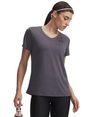 Under Armour Tech V-Neck Short Sleeve Castlerock - Gray