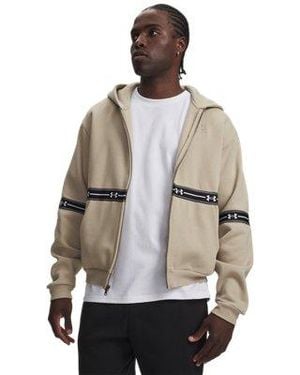 Under Armour Ua Icon Fleece Taped Full Zip - Gray