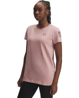 Under Armour Ua Freedom Flag T-shirt - Pink