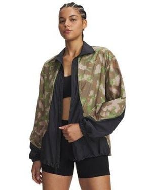 Under Armour Ua Unstoppable Woven Wind Printed Jacket - Gray
