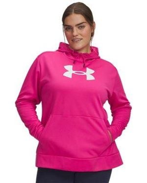 Under Armour Armor Fleece® Big Logo Hoodie - Pink