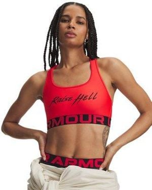 Under Armour Ua X Dodge Heatgear® Sports Bra - Red