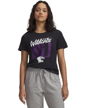 Under Armour Ua Performance Cotton Collegiate Short Sleeve - Black