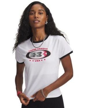 Under Armour Ua Ringer Grx T-shirt - White