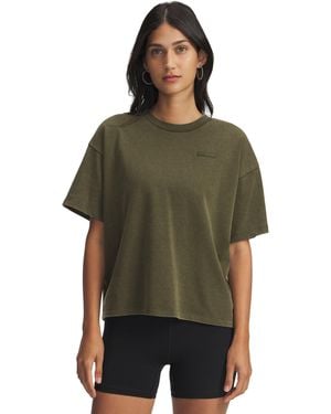 Under Armour Boxy Wash Heavyweight Short Sleeve Expedition - Green