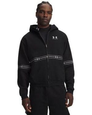 Under Armour Ua Icon Fleece Taped Full Zip - Black