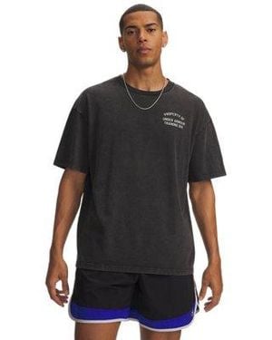 Under Armour Ua Heavyweight Property Of Ua Short Sleeve - Black