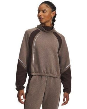 Under Armour Halo Cold Weather Long Sleeve Mock Kona Reflective - Brown
