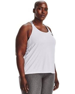 Under Armour Heatgear® Wordmark Double Strap Tank - Purple
