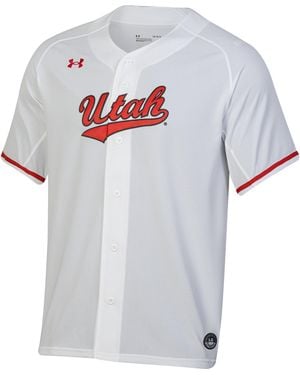 Under Armour Ua Utah Collegiate Baseball Replica Jersey - White