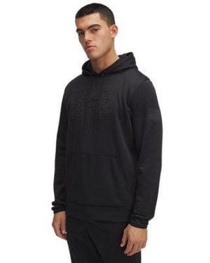 Under Armour Ua Freedom Armor Fleece® Emboss Hoodie - Black