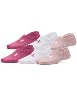 Under Armour Ua Breathe Lite 6-pack Liner Socks - Pink