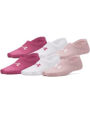 Under Armour Ua Breathe Lite 6-pack Liner Socks - Pink