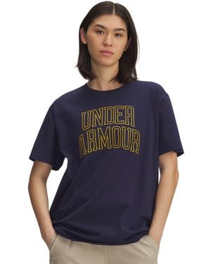 Under Armour Ua Rival Campus Oversized T-shirt - Blue
