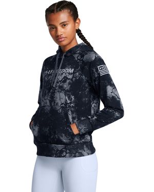Under Armour Ua Rival Freedom Printed Hoodie - Blue