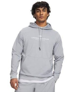 Under Armour Ua Tricot Branded Hoodie - Gray