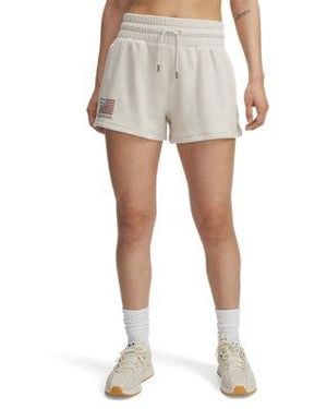 Under Armour Ua Freedom Fleece 3" Shorts - White