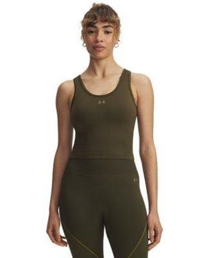 Under Armour Vanish Seamless Tank Clay Titanium Titanium - Green