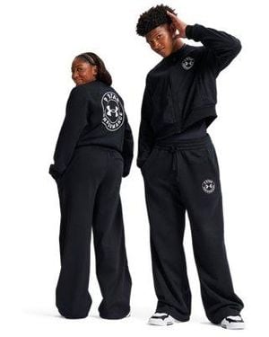Under Armour Ua X P-star Performance Fleece Wide Leg Pants - Blue