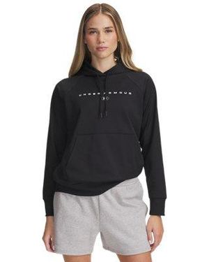 Under Armour Ua Tricot Branded Hoodie - Black