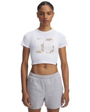 Under Armour Ua Rival Rib Graphic Baby T-shirt - White