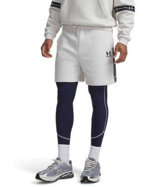 Under Armour Ua Icon Fleece Taped Shorts - Gray