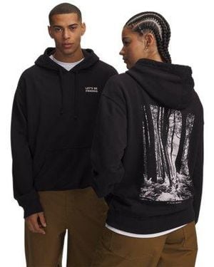 Under Armour Unless Let's Be Friends Graphic Hoodie - Black